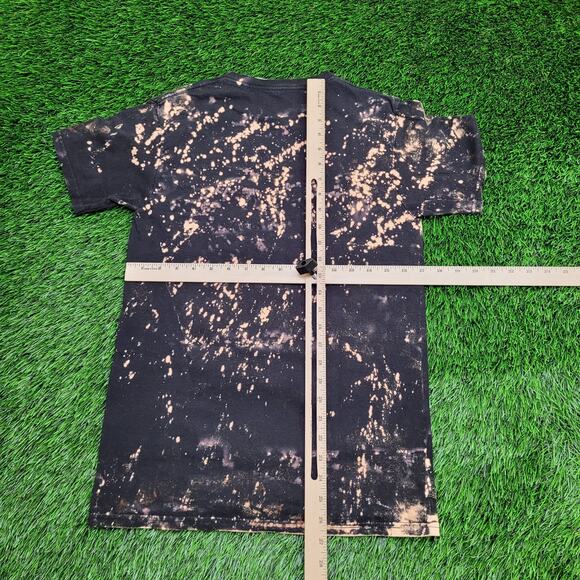 Harley-Quinn Joker Bleached Shirt Womens Small 17x27 Black Crazy - Picture 3 of 11